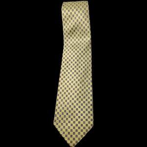 Carlos Devenezia 100% Italian Silk Patterned Tie Green/blue Checks